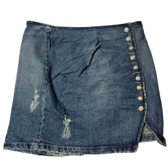 Retrofete Blue Denim Mini Skirt - Picture 7 of 11